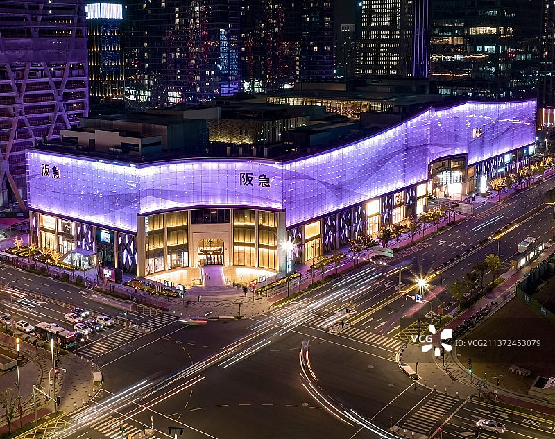 早春了，美好的宁波夜晚图片素材