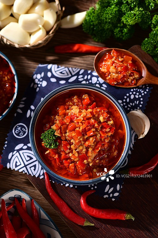 蒜蓉辣酱图片素材