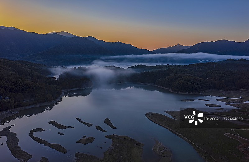 《奇墅湖晨曦》图片素材