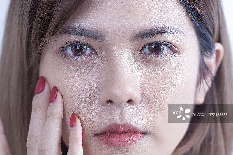 美女脸部护理图片素材