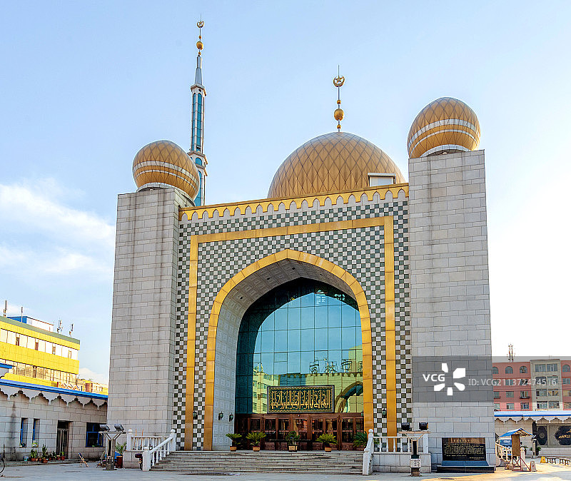 中国吉林省吉林市西清真寺图片素材