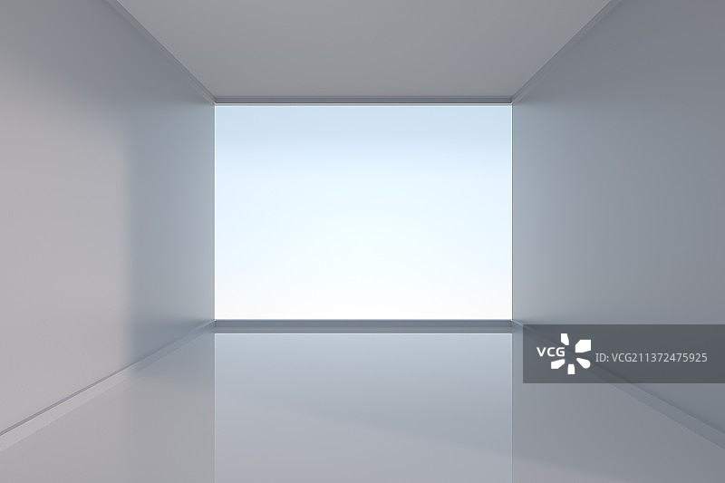 3D渲染光滑平整的空旷室内地面地板图片素材