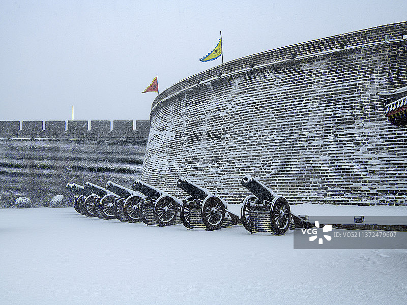 风雪古城图片素材