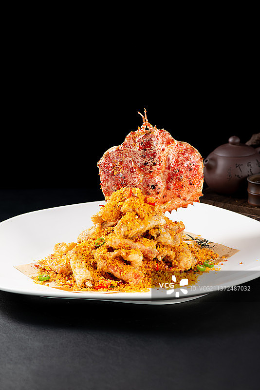 避风塘香辣蟹图片素材