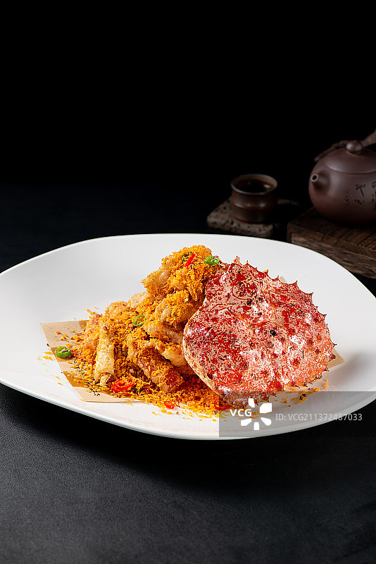 避风塘香辣蟹图片素材