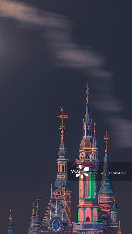 迪士尼乐园城堡图片素材