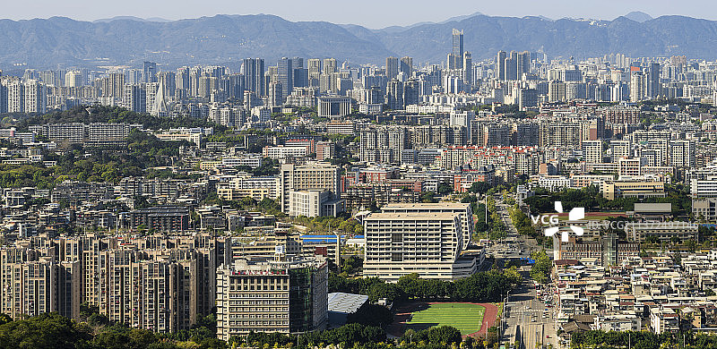 福州城市全景图片素材