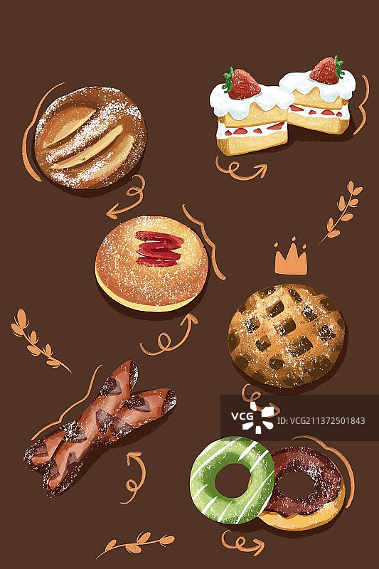 甜品菜单图片素材