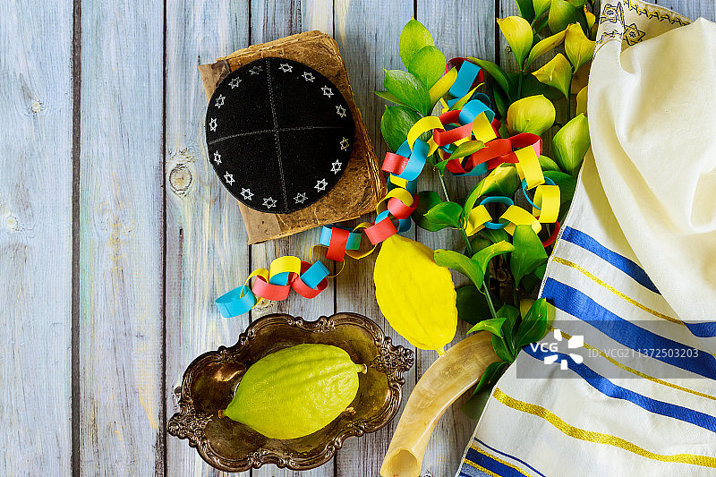 犹太住棚节装饰：新鲜香橼图片素材