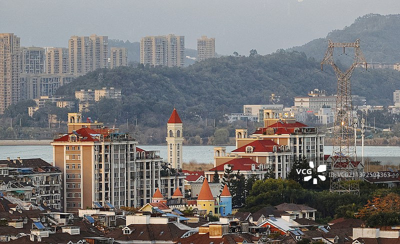 福州上街城市天际线图片素材