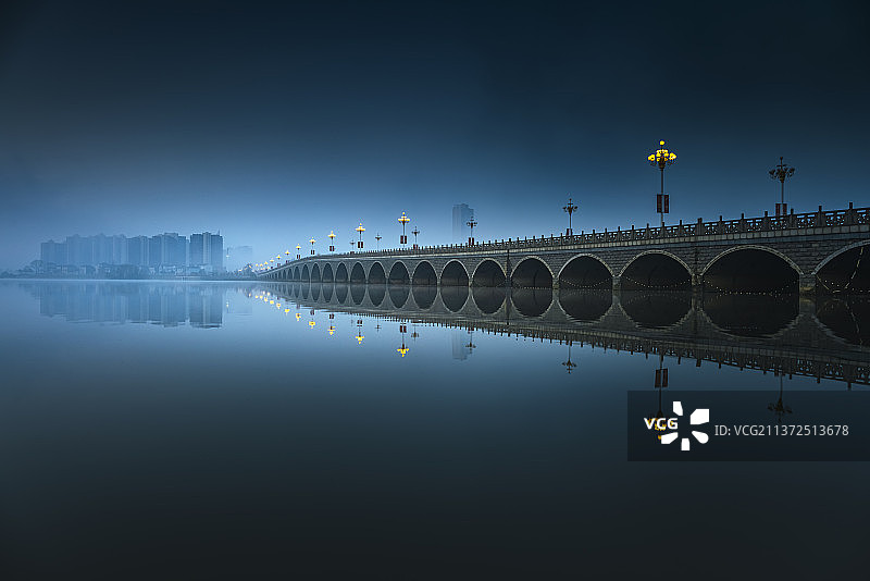 湖北荆门钟祥南湖二桥图片素材