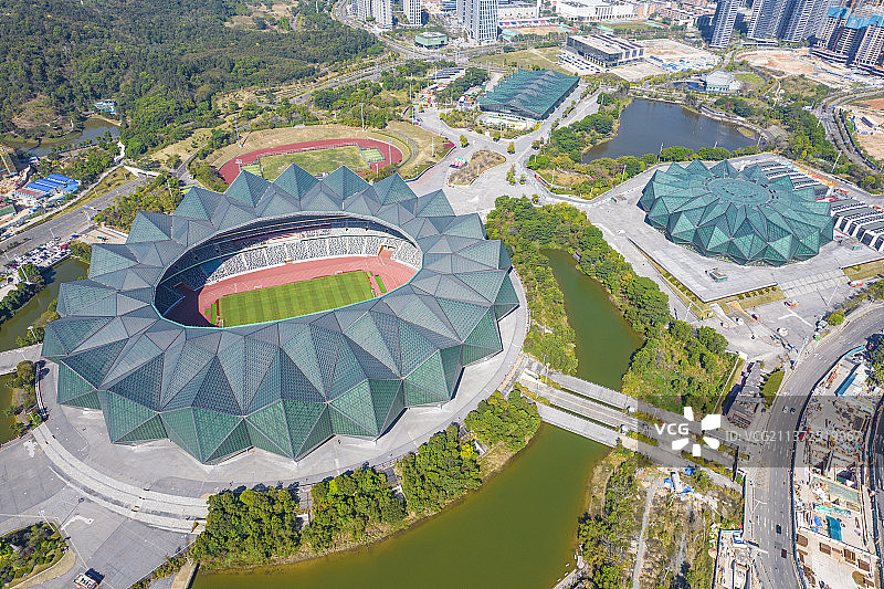 深圳大运中心 龙岗大运中心  深圳龙岗区  深圳城市风光图片素材