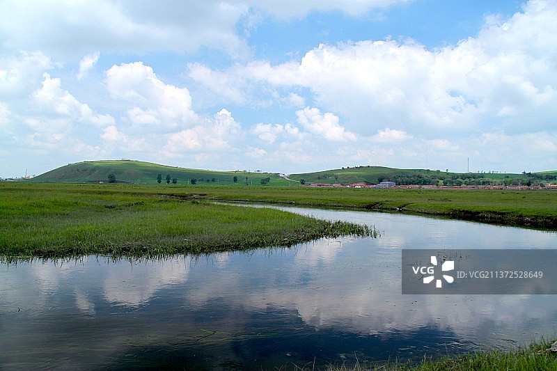 坝上草原，闪电河畔图片素材
