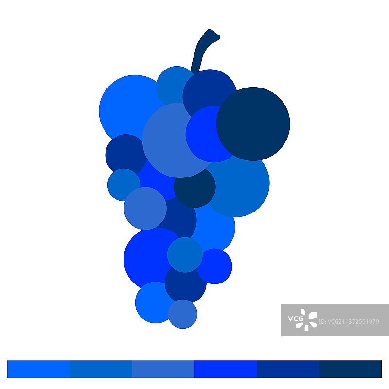 暖色调的6颗葡萄图片素材