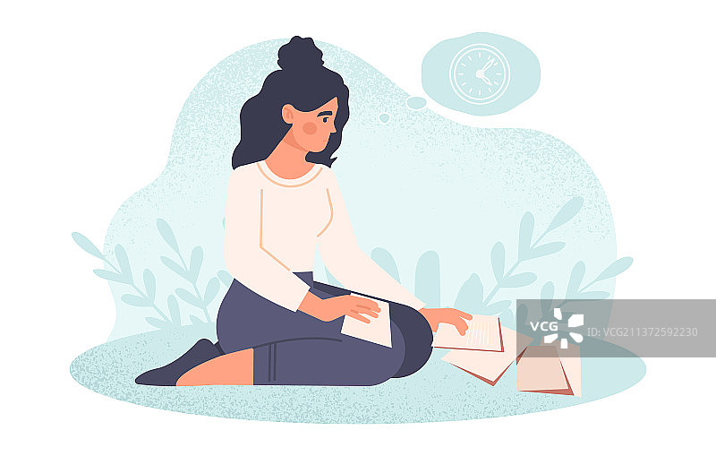 笨拙的人捡起掉落的商务用品图片素材