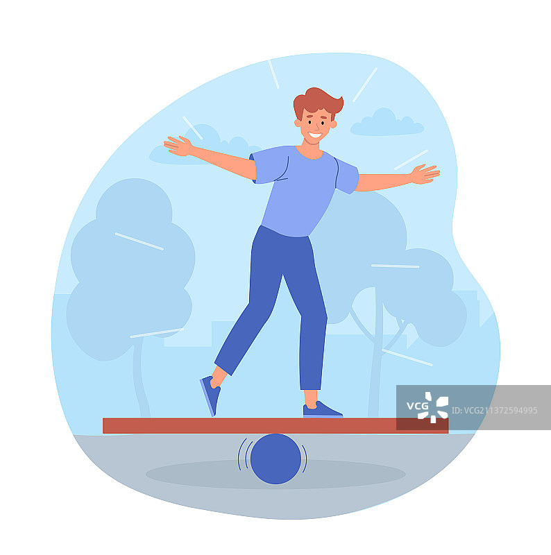 平衡板抽象概念图片素材