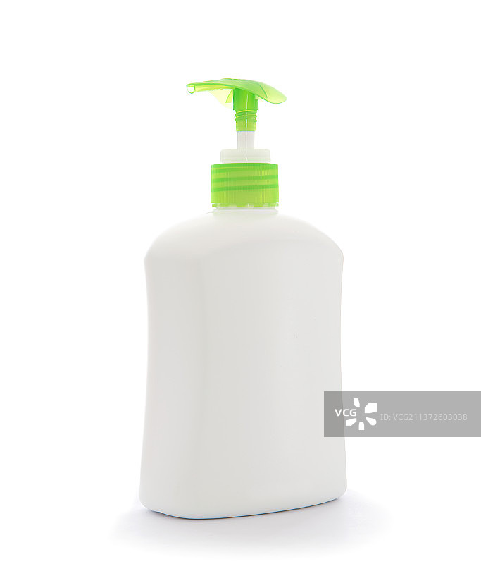 白背景上一瓶清洁剂图片素材