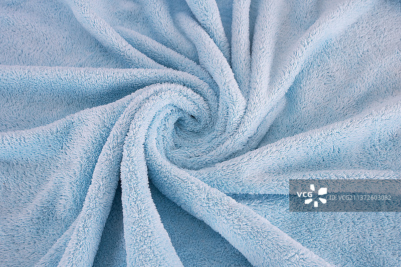 旋转形状的毛绒浴巾布料图片素材
