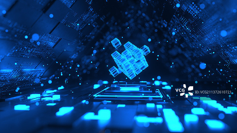 芯片酷炫创意科技场景图片素材