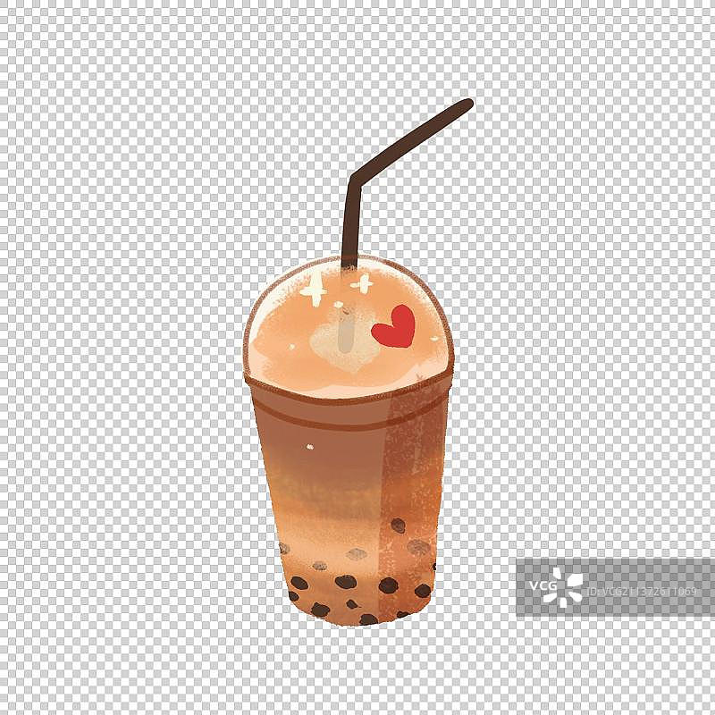 奶茶插画元素图片素材