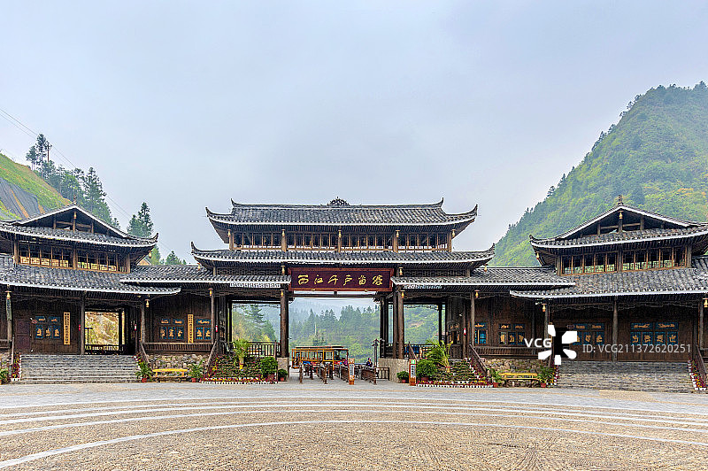 中国贵州西江千户苗寨图片素材