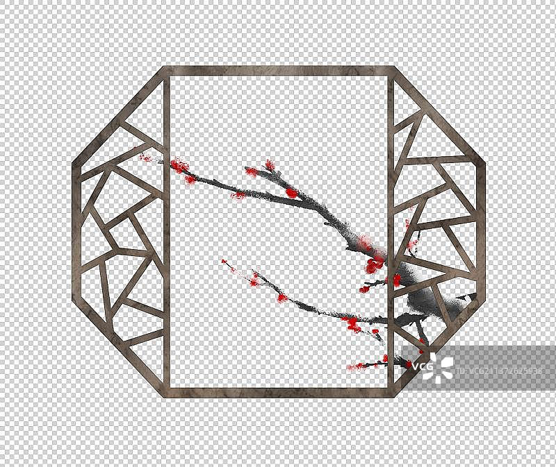 窗户梅花素材图片素材