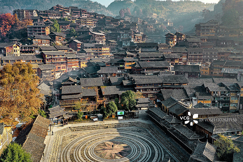 贵州黔东南西江千户苗寨图片素材