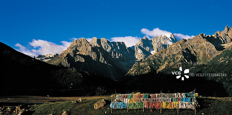 青海风光，胶片摄影。图片素材