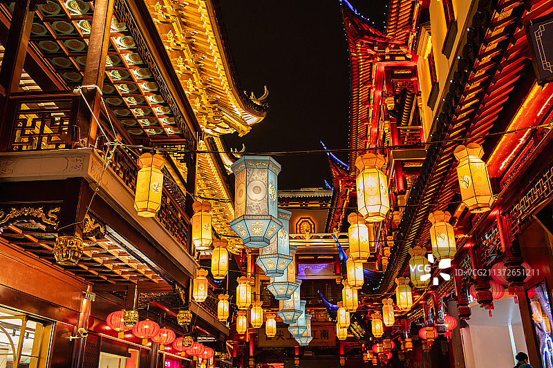上海豫园新年灯会图片素材
