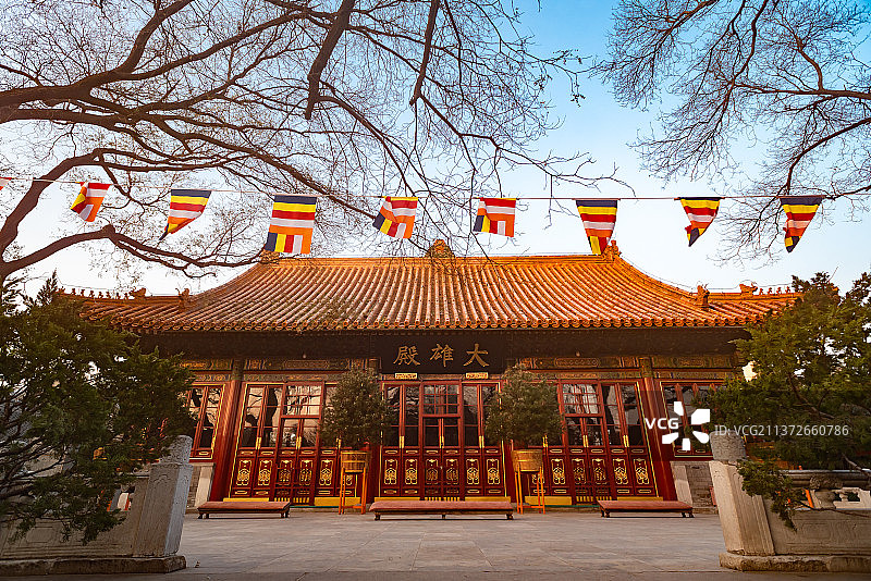 北京广济寺大雄宝殿图片素材
