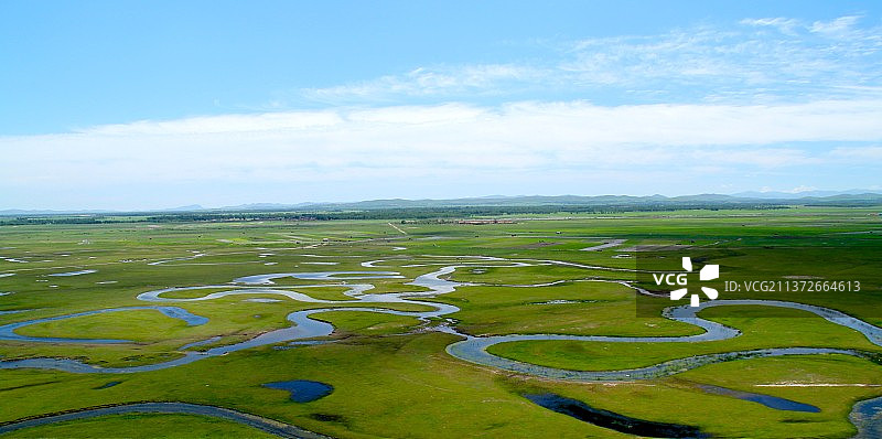 坝上草原，闪电河风光图片素材
