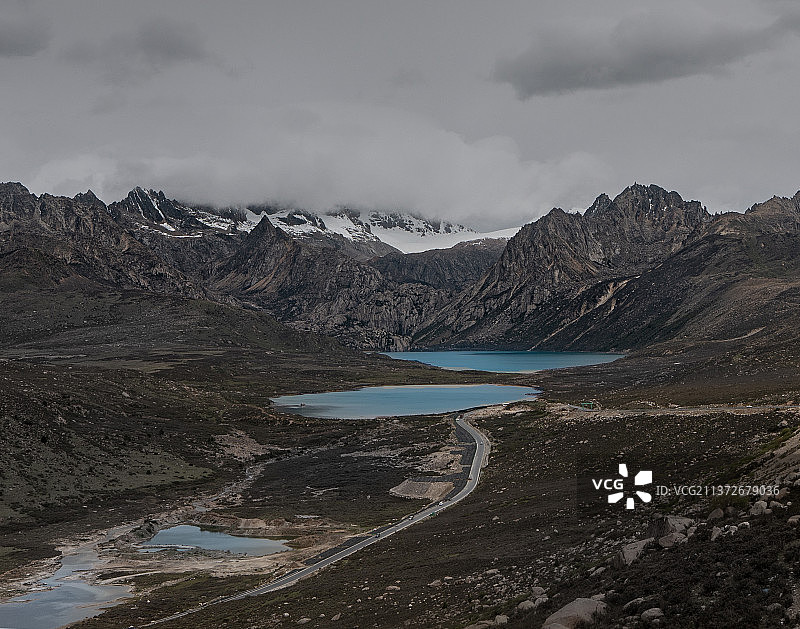 理塘·海子山·姊妹湖图片素材