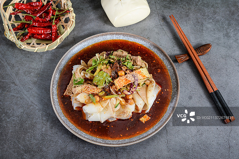 陕西麻酱凉皮图片素材