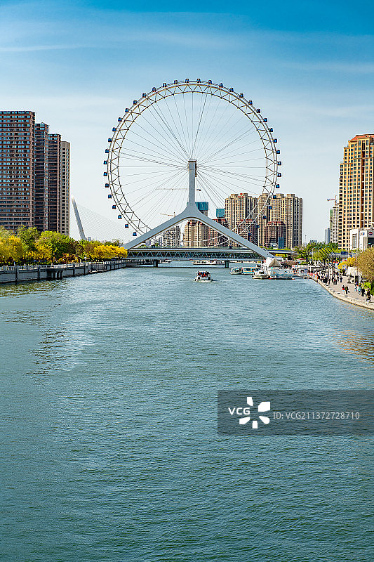 天津之眼摩天轮图片素材