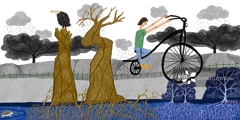 阴天的北京图片素材