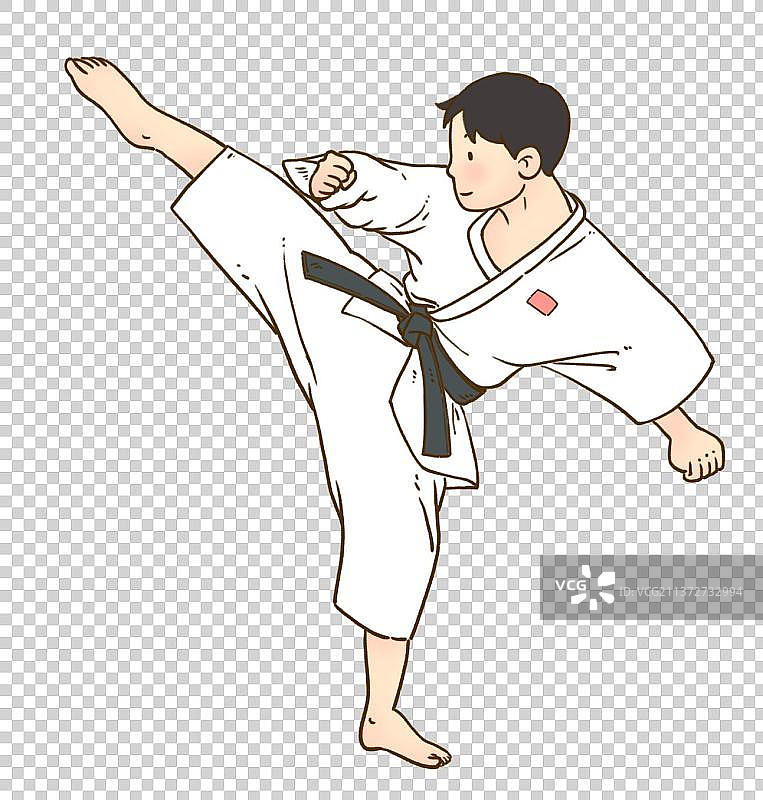 空手道男孩图片素材