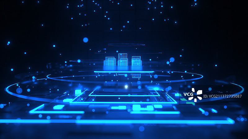 芯片酷炫创意科技场景图片素材