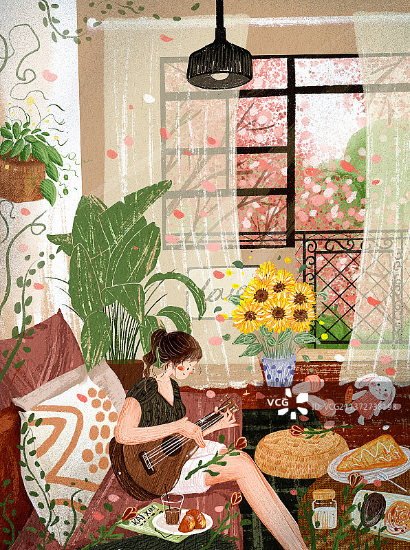 独居生活的周末图片素材