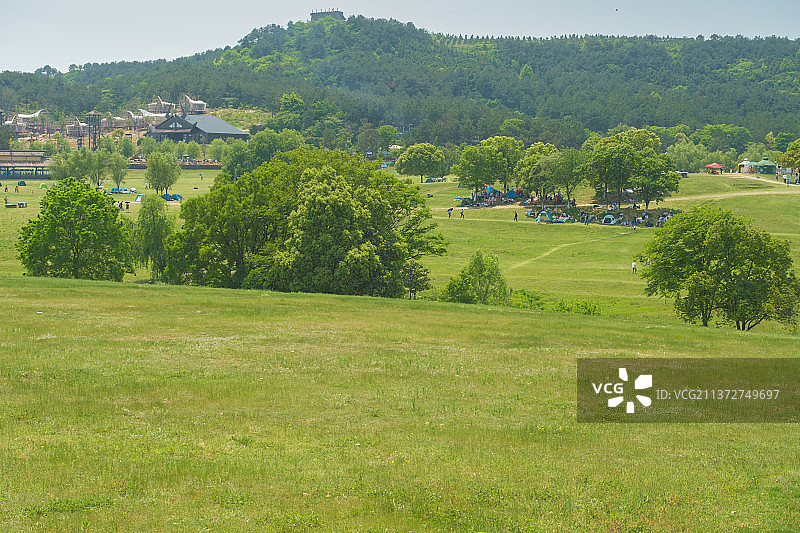 湖北武汉木兰草原风景区风光图片素材