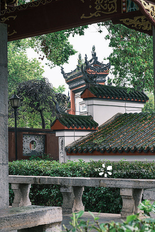 湖北武汉汉阳晴川阁公园风光图片素材