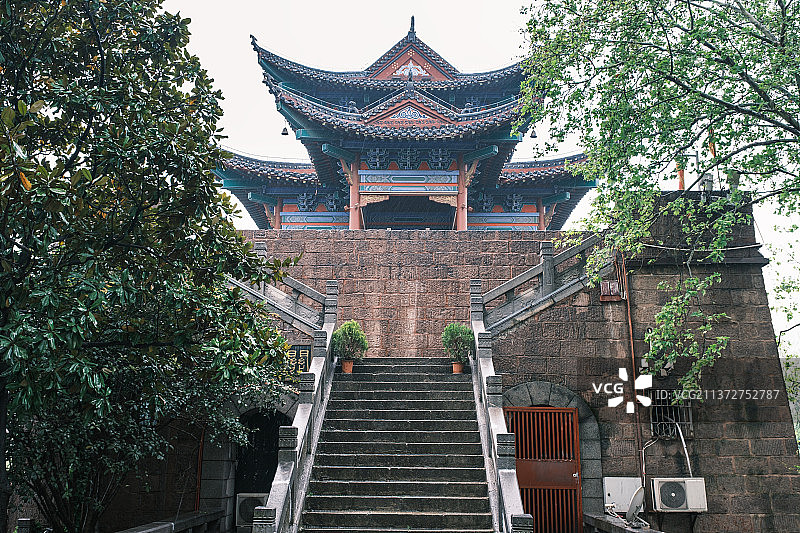 湖北武汉汉阳晴川阁公园风光图片素材