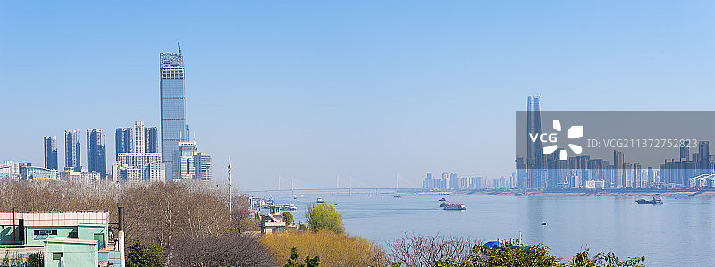 湖北武汉汉阳晴川阁公园风光图片素材