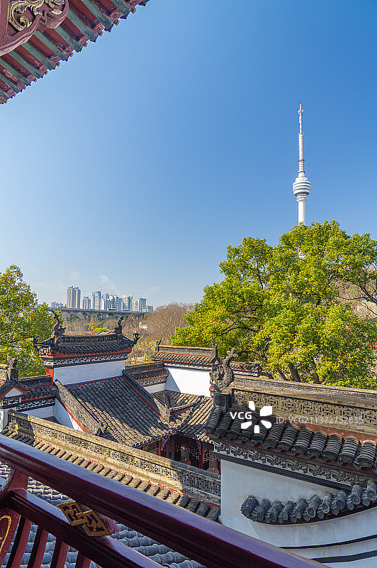 湖北武汉汉阳晴川阁公园风光图片素材