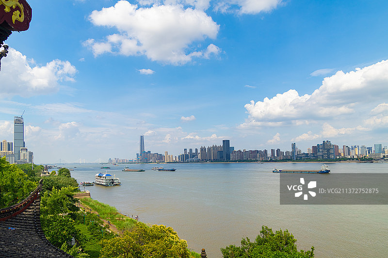 湖北武汉汉阳晴川阁公园风光图片素材