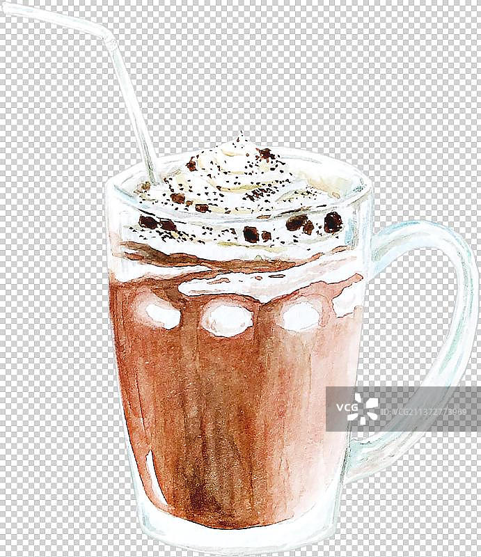 奶油巧克力咖啡图片素材
