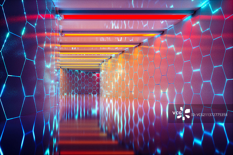 3D城市建筑夜景风光图片素材