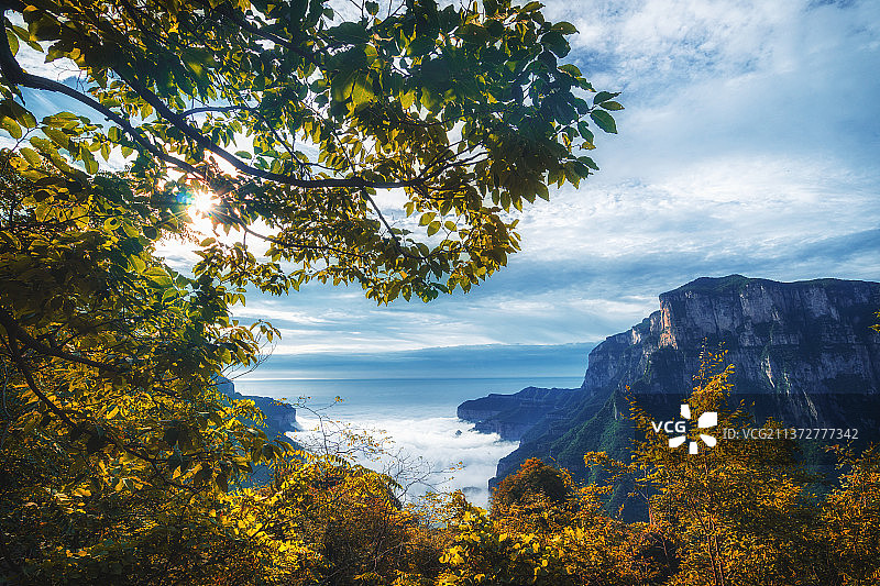 太行初秋+河南省新乡市辉县关山国家地质公园图片素材