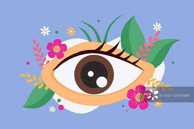 保护视力矢量插画图片素材