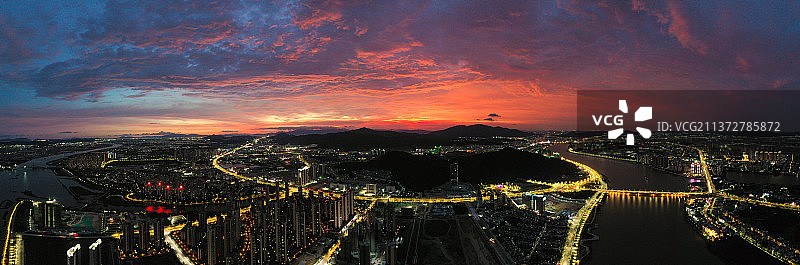 珠海斗门全景图片素材