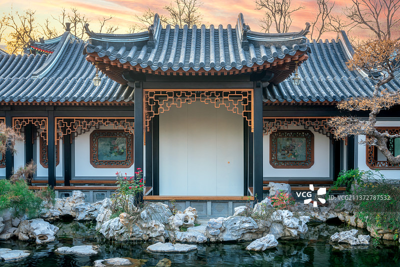 江南园林图片素材